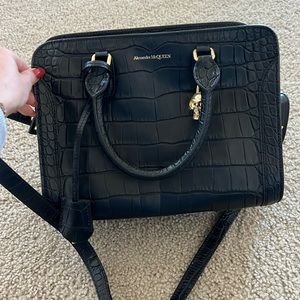 ALEXANDER MCQUEEN Small Padlock Zip Shoulder Bag